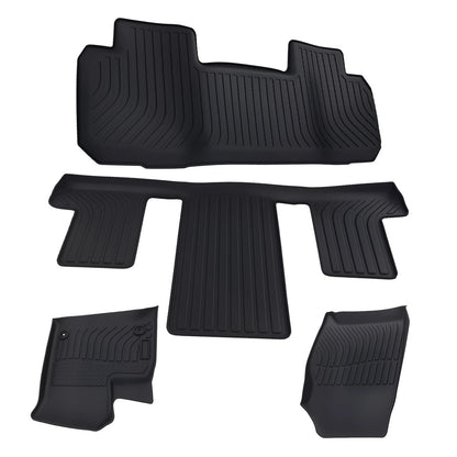 Black TPE Floor Mat Set for Chevrolet Traverse (2018–2025)