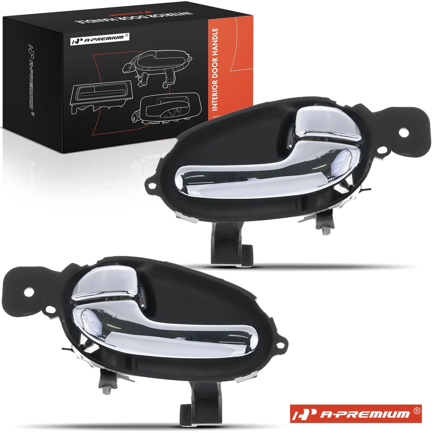 2X Chrome Interior Door Handles for Chevy Trailblazer (2002–2009)