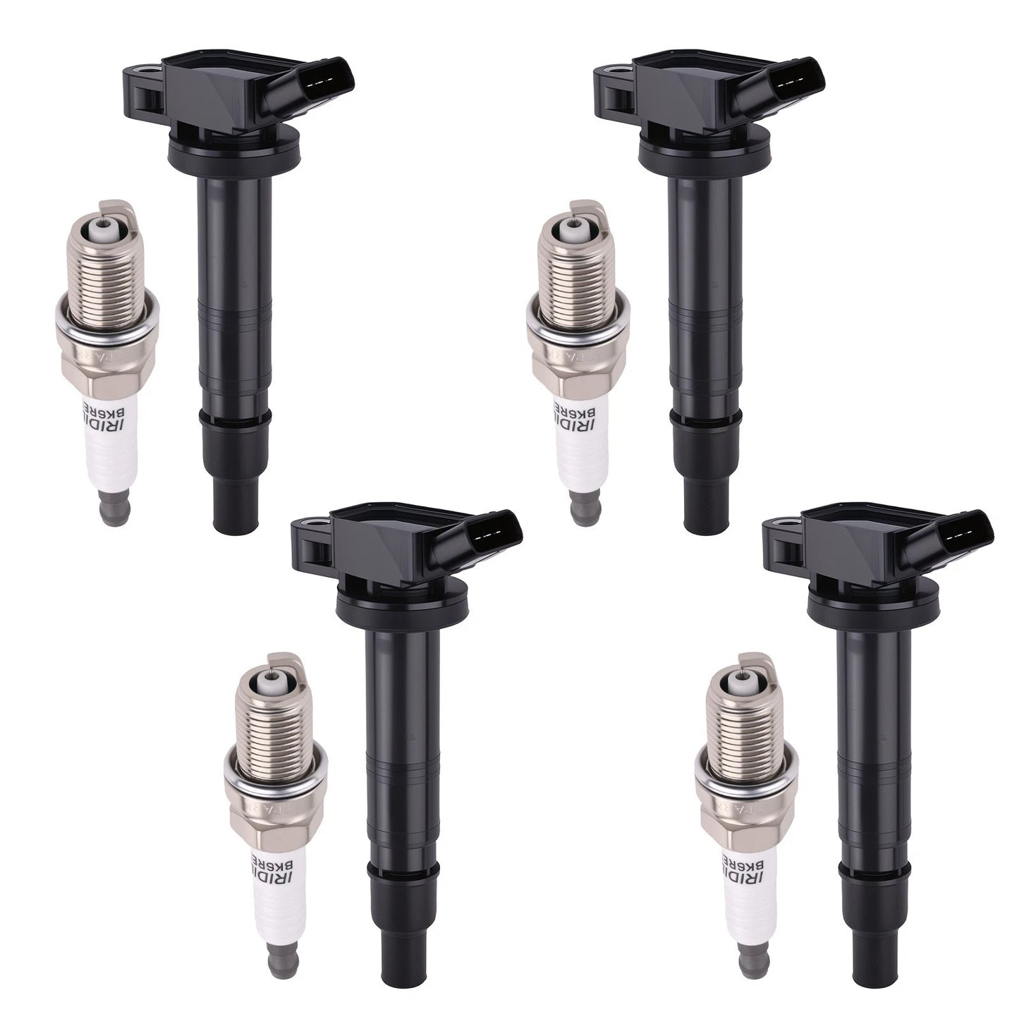Ignition Coil and Spark Plug Set for Toyota Solara 2.4L (2007–2008)