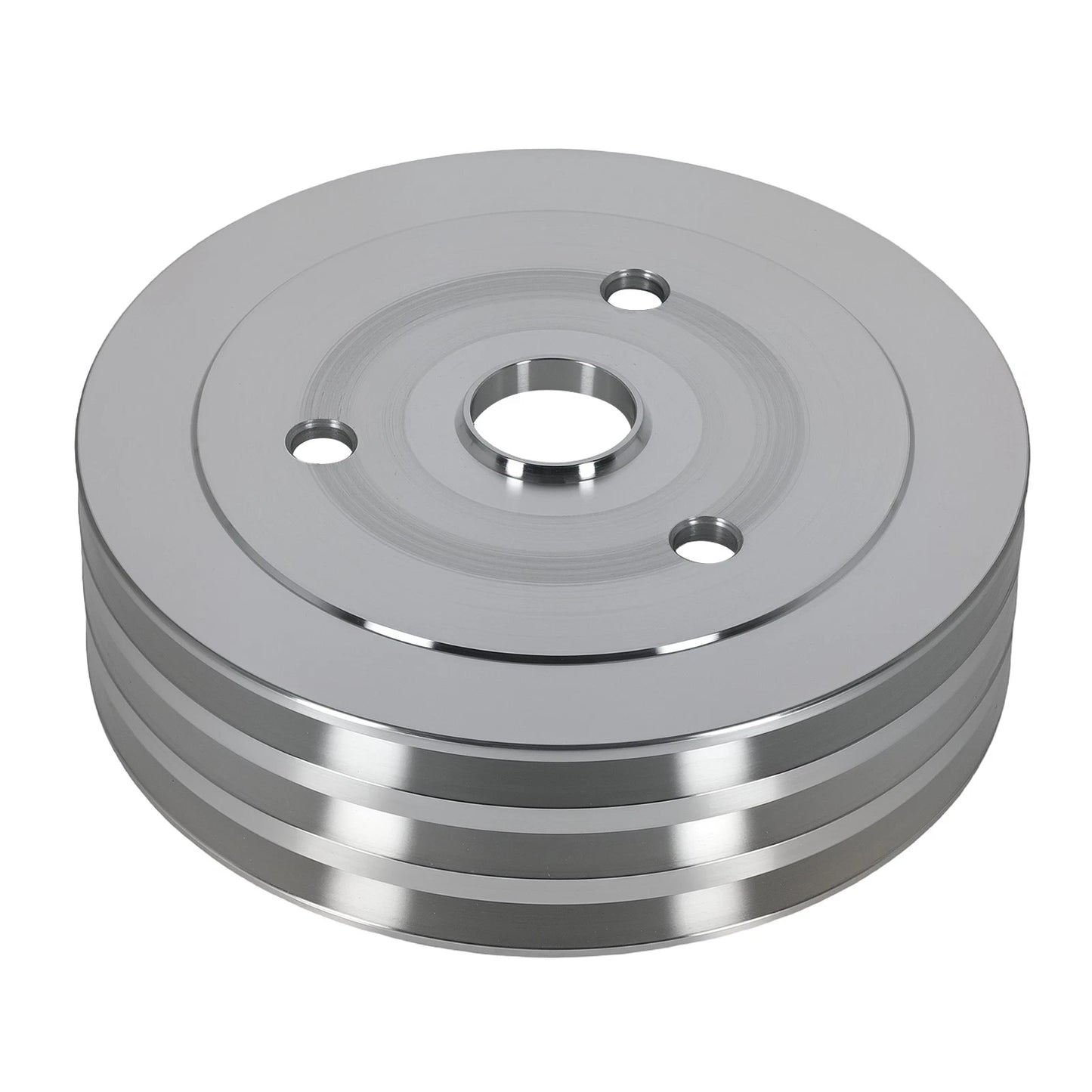 Aluminum Triple 3-Groove Crankshaft Crank Pulley for Small Block Chevy (SWP)