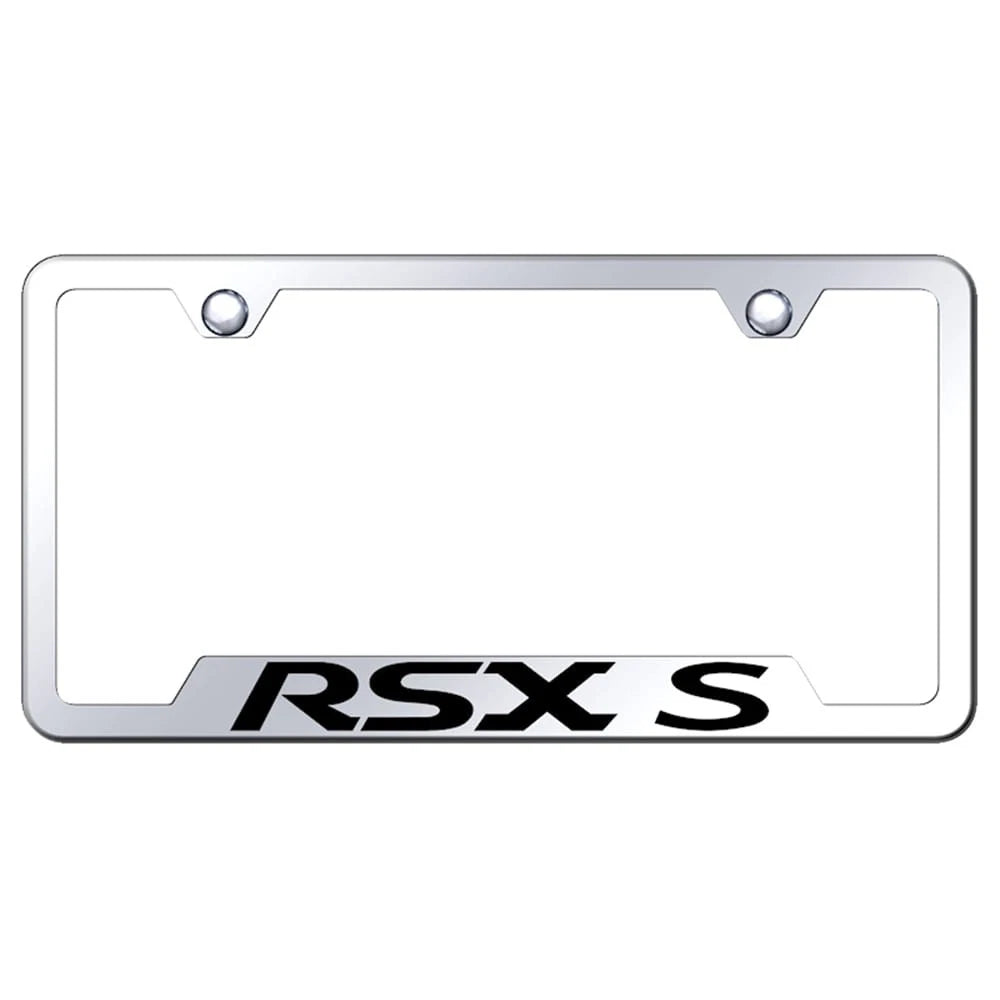 Mirrored Cut-Out License Plate Frame - Officially Licensed for Acura RSX-S