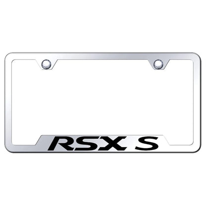 Mirrored Cut-Out License Plate Frame - Officially Licensed for Acura RSX-S