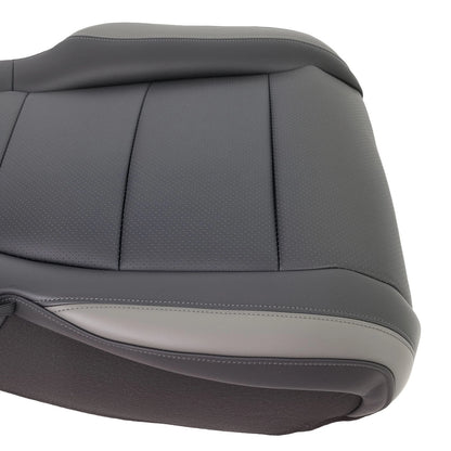 Black Leather Bottom Driver Cover for Ford F-150 Raptor Crew Cab (2017–2020)