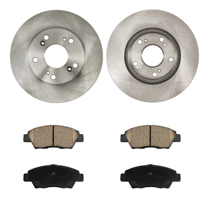 Front Vented Brake Rotors and Ceramic Pads Kit for Honda CR-Z (2011–2015)