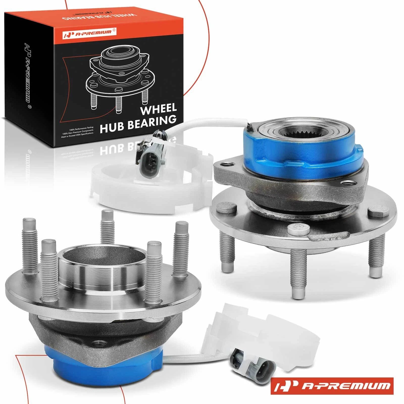 2X Rear Wheel Hub & Bearing Assembly with ABS for Chevy Corvette (1997–2008)