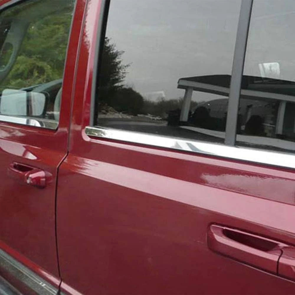 Luxury FX Chrome Window Sill Trim 4pc for Jeep Commander (2006–2010)