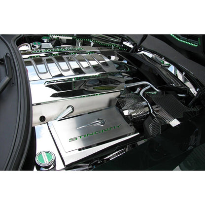 Fuse Box Cover Yellow C Fiber Stingray Inlay for Chevrolet Corvette Z06 (2014–2019)
