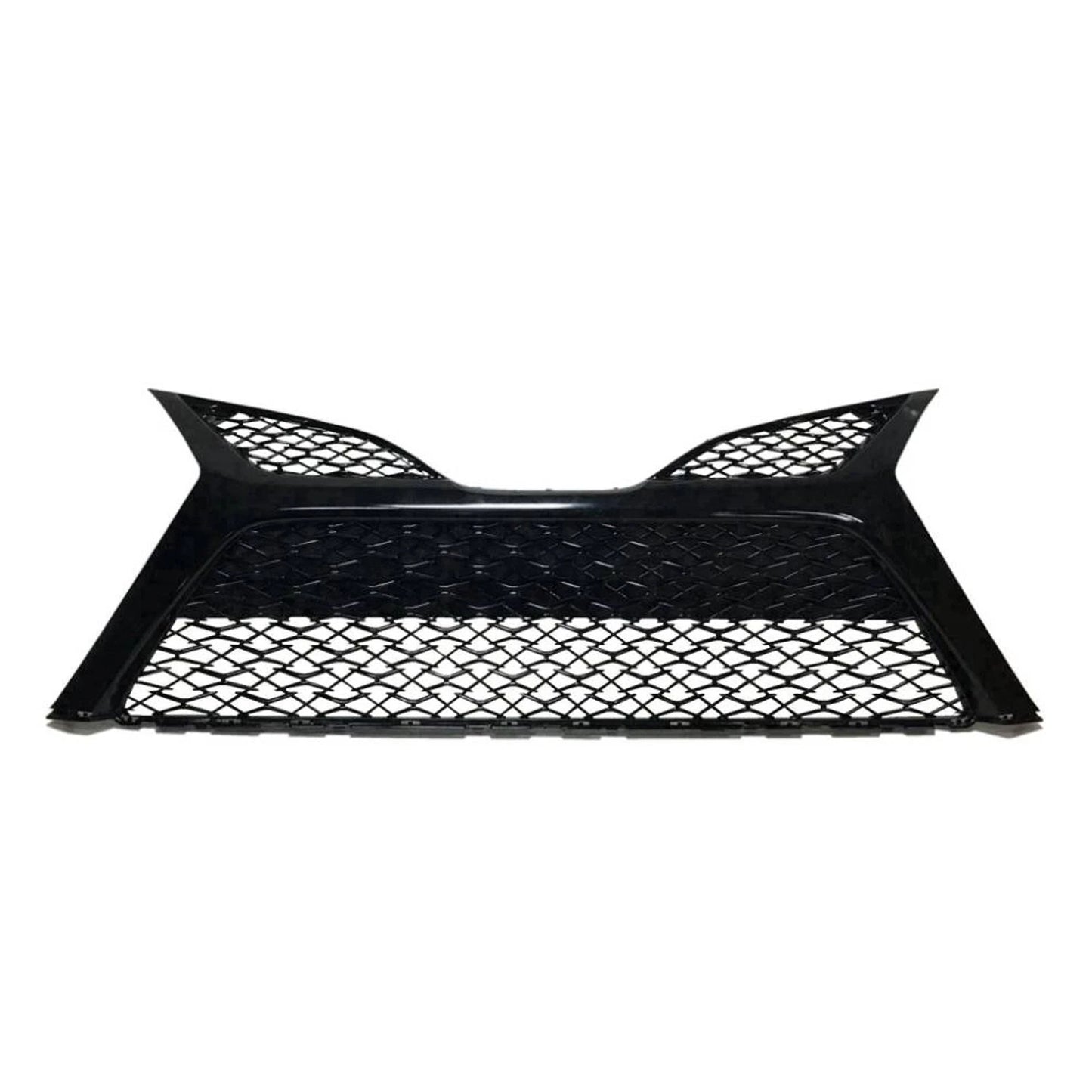 Replacement Black Gloss Poly Front Lower Bumper Cover Grille w/o Park Assist