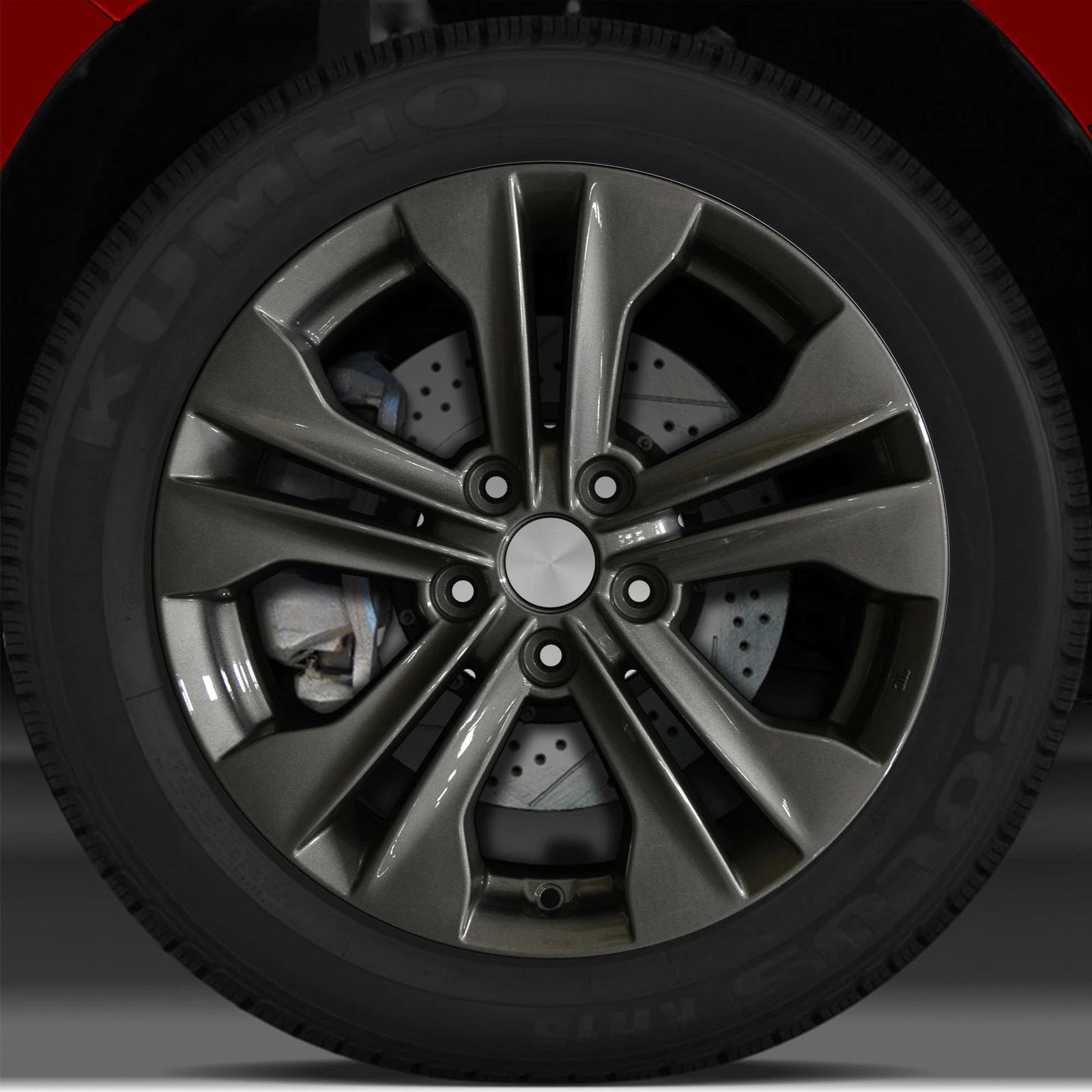17x7 Factory Wheel (Medium Charcoal Full Face) for Hyundai Santa Fe