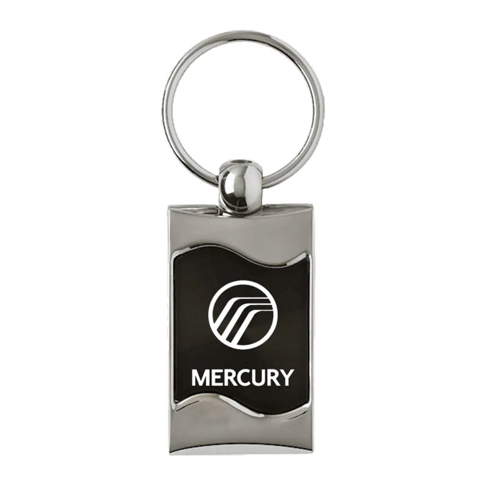 Black Rectangular Wave Keychain - Officially Licensed for Mercury