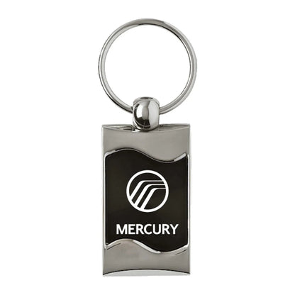 Black Rectangular Wave Keychain - Officially Licensed for Mercury