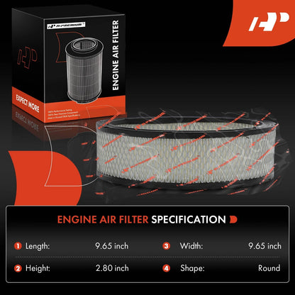 2X Engine Air Filter for Chevrolet Malibu/Impala/Camaro (1981–1984)