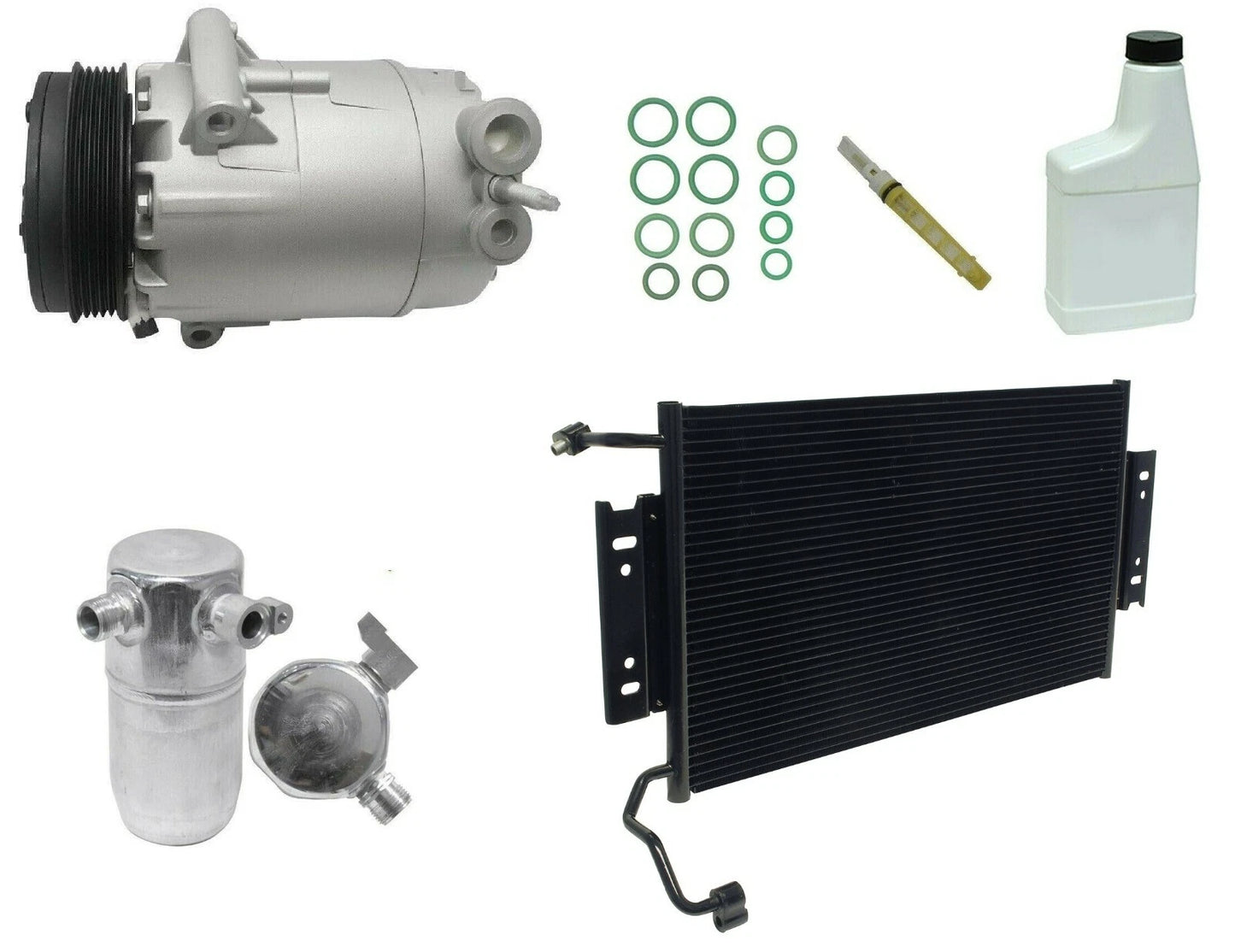 A C Compressor Kit Replacement With Condenser for Chevrolet Trailblazer (2002–2009)