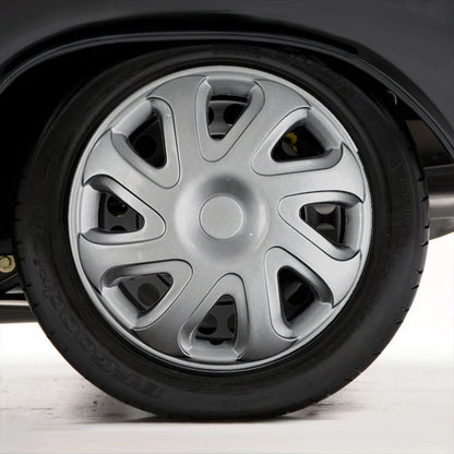 Set of Four 14" Silver Hubcap Wheel Covers for 2000-02 Toyota Corolla (Push-on)