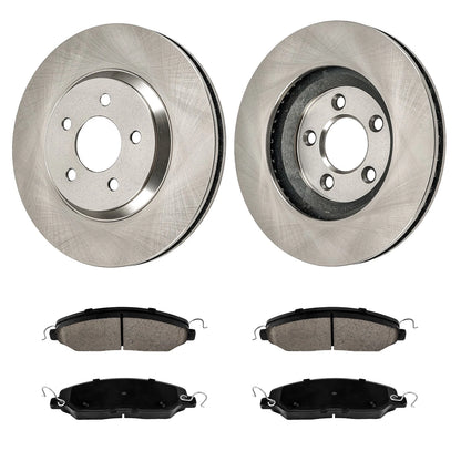 Front Ceramic Brake Pads and Rotors for Ford Mustang V8 4.6L (2005–2010)