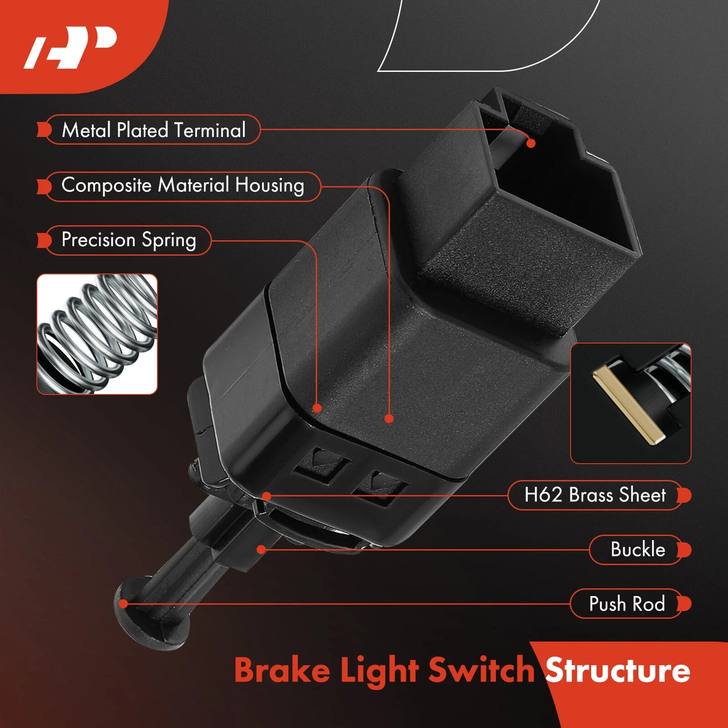 Brake Light Switch for Chevy Aveo/Aveo5, Pontiac G3, Suzuki Wave (2004–2011)