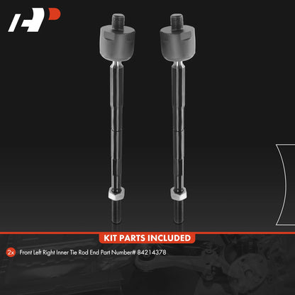 2X Front Inner Tie Rod for Chevy Blazer (2019–2021) Cadillac XT6 (2020–2021)