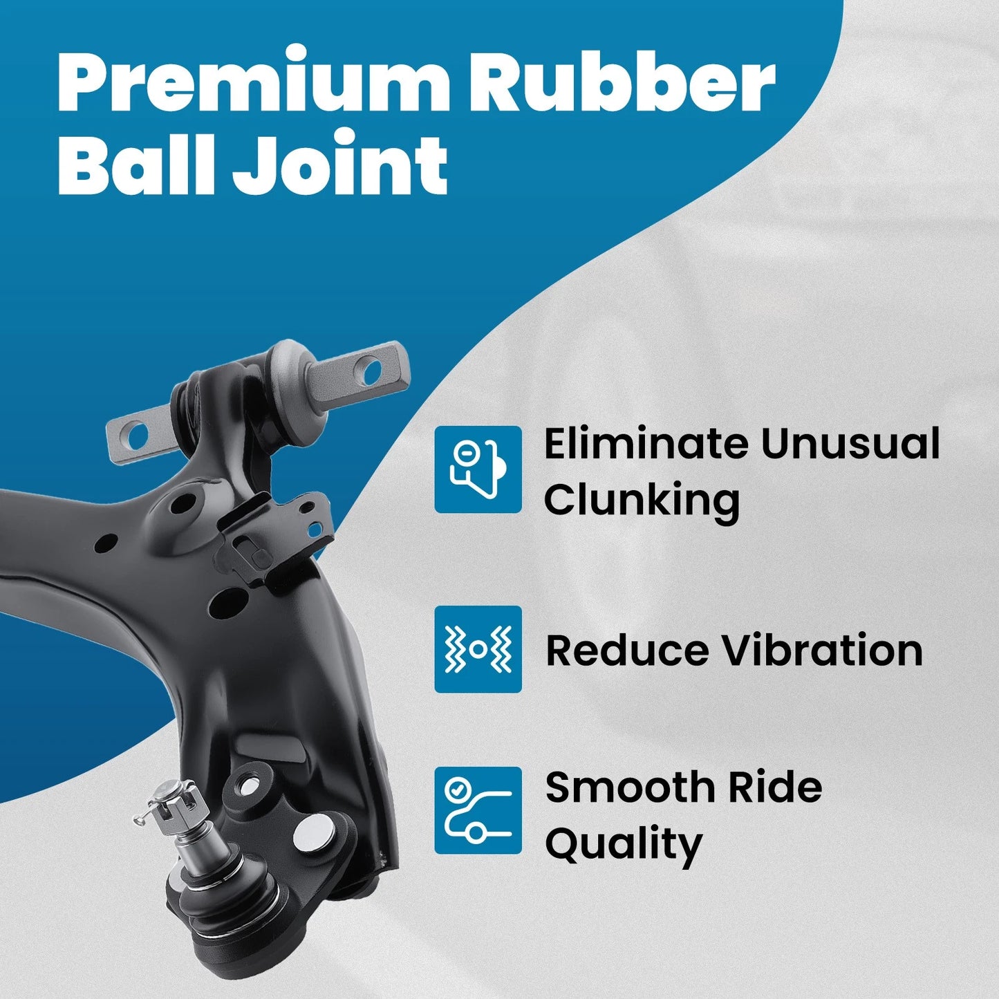2x Front Lower Control Arms with Ball Joint for 2015–2016 Honda CR-V