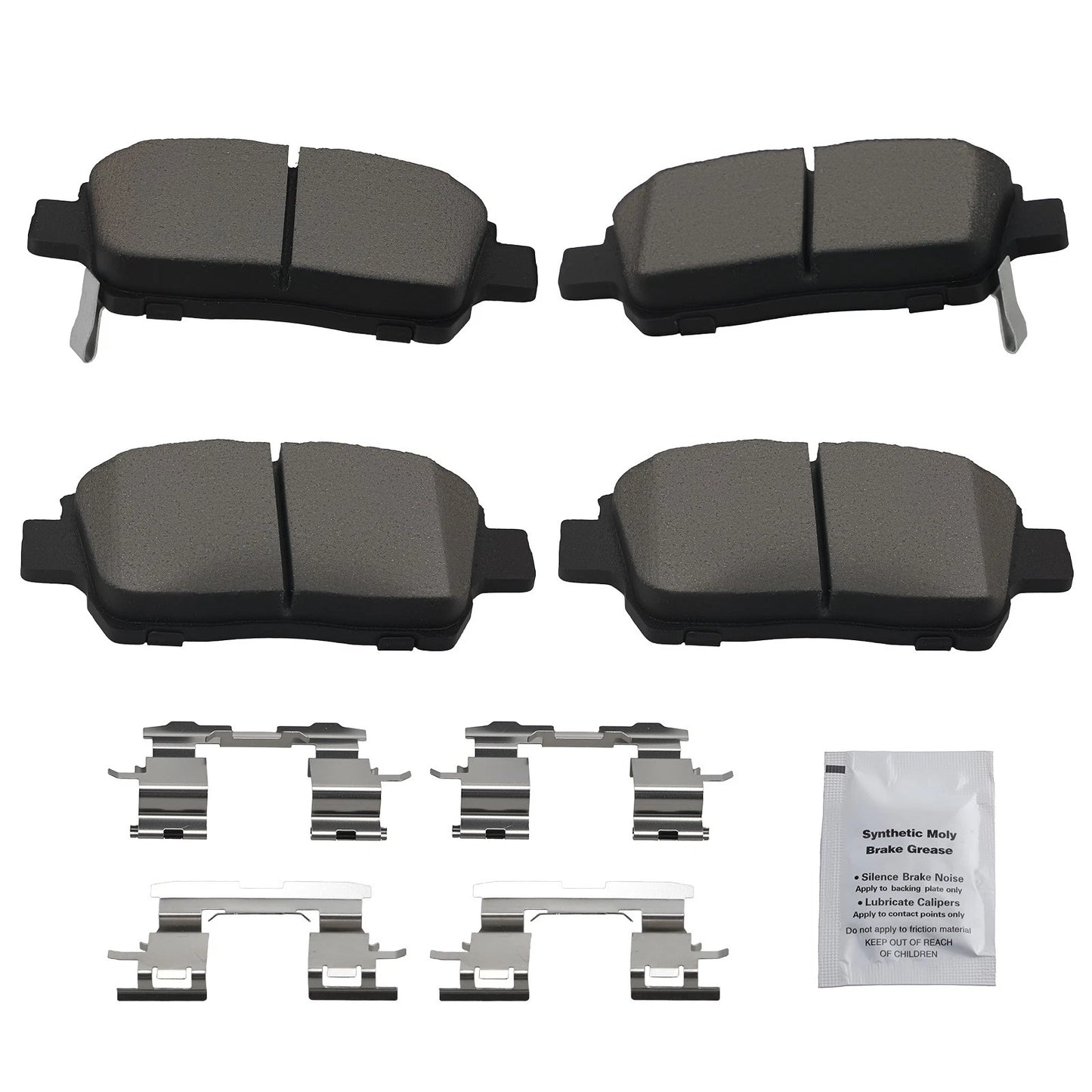 Front Ceramic Brake Pads Set for Toyota Prius 2001–2009/Echo 2001–2005