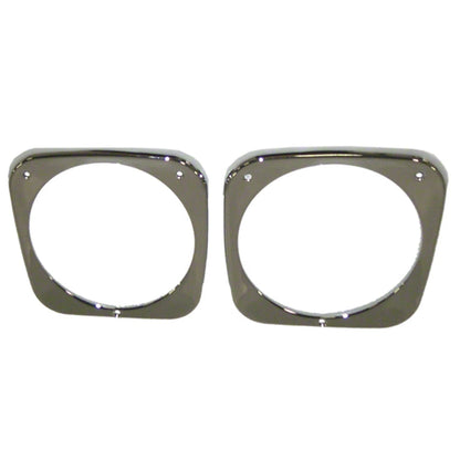 Headlight Bezels Replacement Chrome Pair for Ford Escape (2013–2019)
