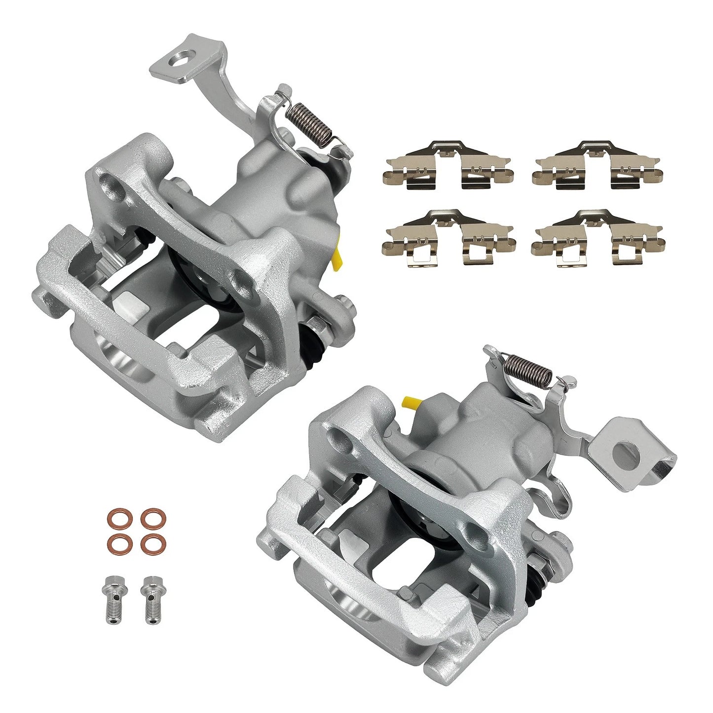 2x Rear Left & Right Disc Brake Calipers with Bracket for Scion xB (2008–2015)