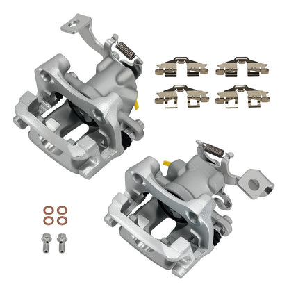 2x Rear Left & Right Disc Brake Calipers with Bracket for Scion xB (2008–2015)