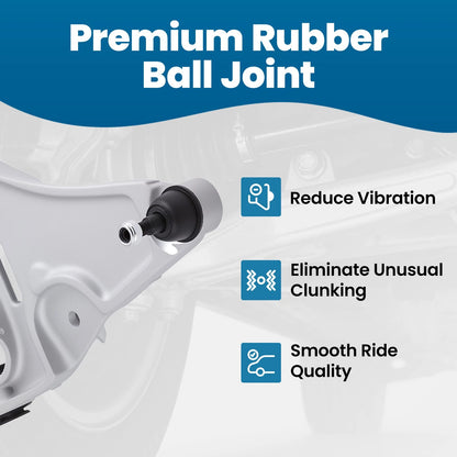 Front Lower Control Arms Inner & Outer Tie Rod Ends for Cadillac DTS (2006–2011)