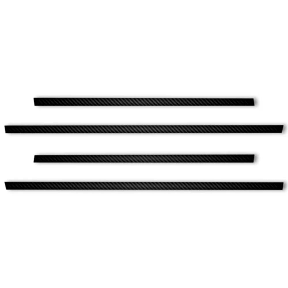 4pc Carbon Fiber 1 1/4" Accent Trim for 2019-2023 Ford Ranger SuperCrew