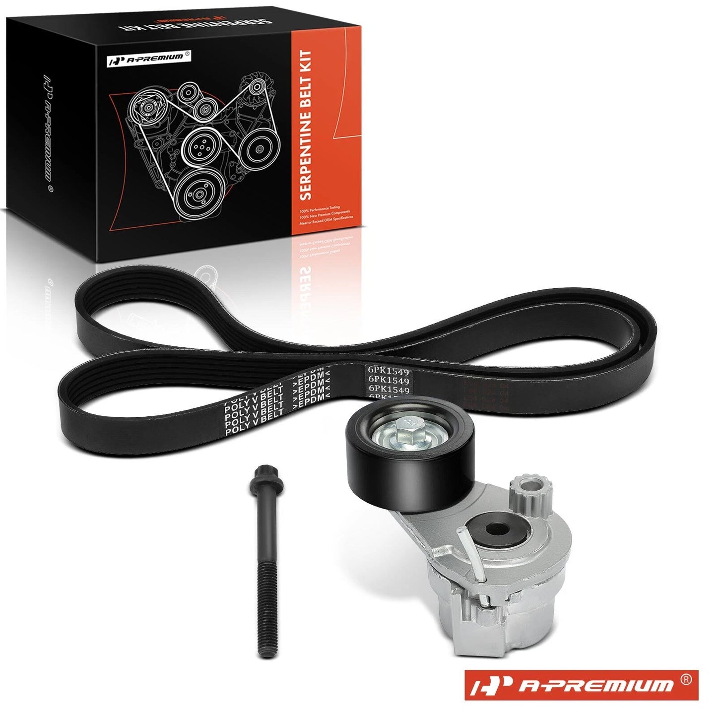 2X Serpentine Belt Drive Component Kit for Chevy Cruze (2014–2016)