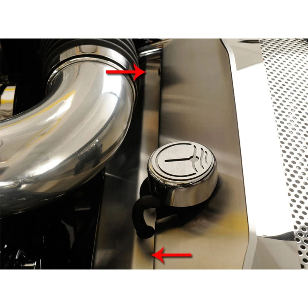 Brushed Stainless Radiator Cap Replacement for 2010–2015 Camaro