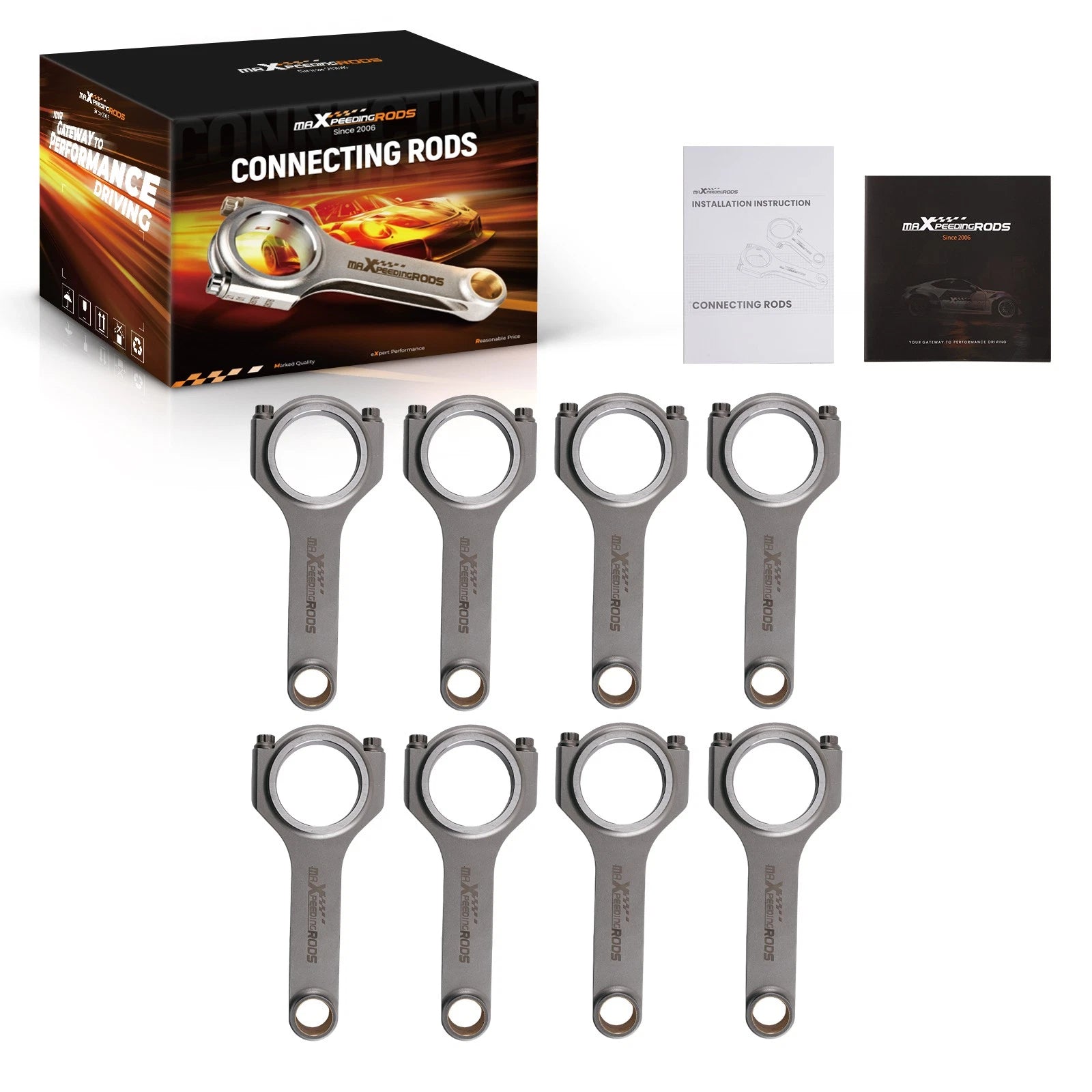 Forged 4340 H-Beam Connecting Rod for GM BBC 396 454 502 (1965–1970)