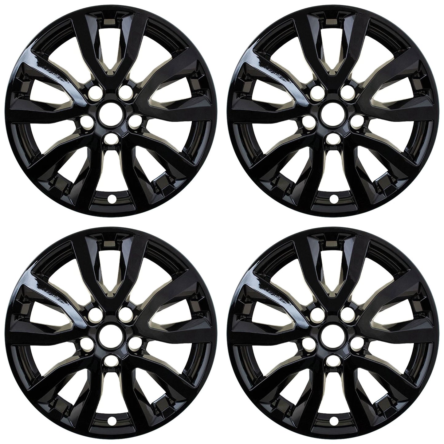 17" Gloss Black Wheel Skins for 2017-2020 Nissan Rogue - UQSK0576