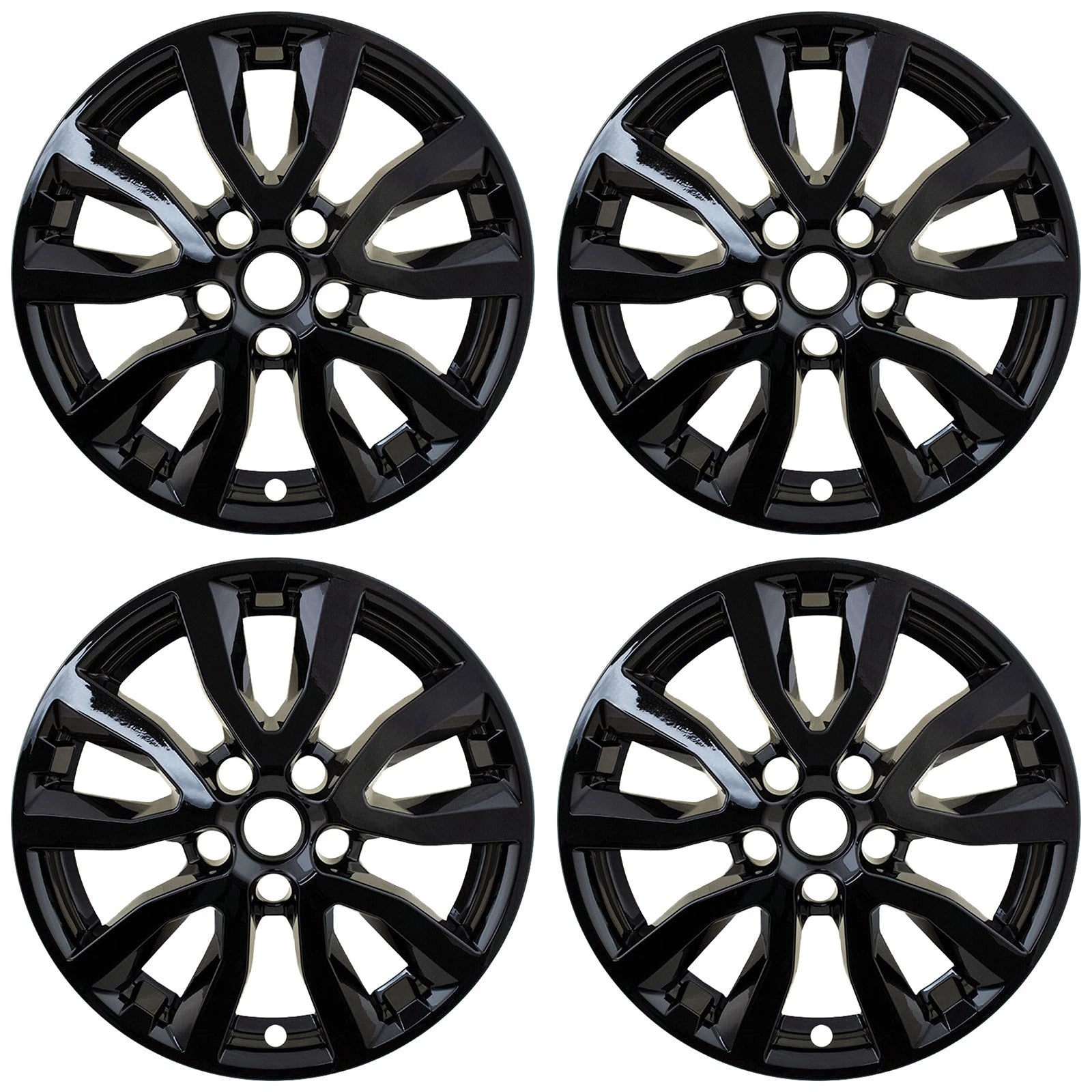 17" Gloss Black Wheel Skins for 2017-2020 Nissan Rogue - UQSK0576