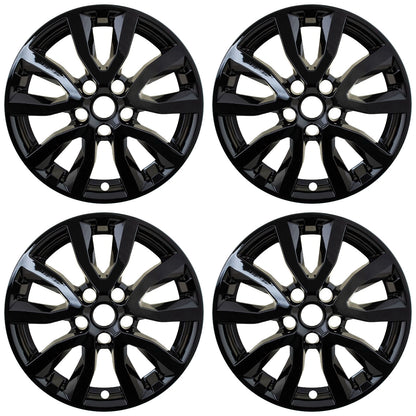 17" Gloss Black Wheel Skins for 2017-2020 Nissan Rogue - UQSK0576