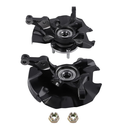Front Steering Knuckles and Wheel Hub Bearings for Hyundai Accent (2006–2011)