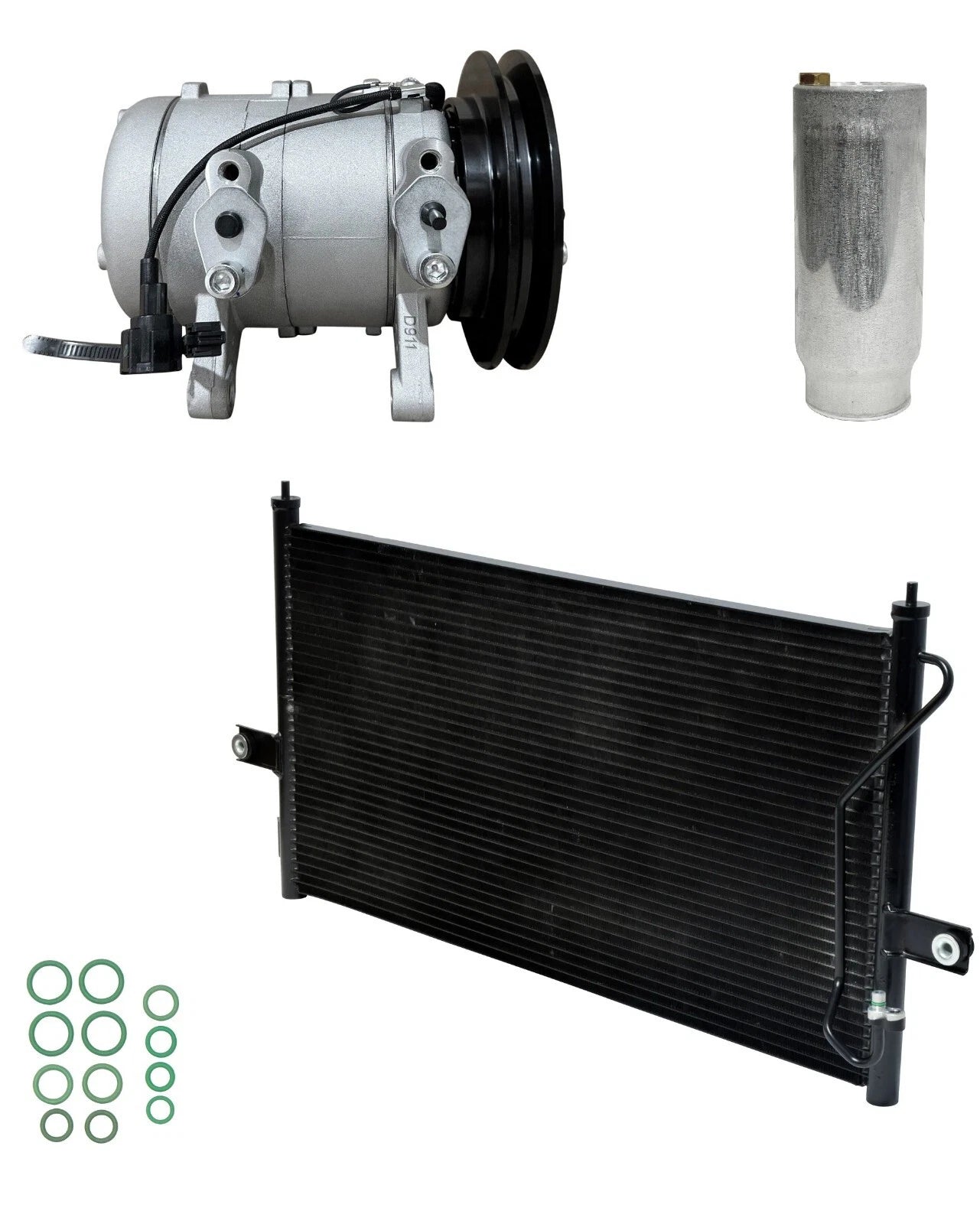 AC Compressor Kit With Condenser for Nissan Frontier 2.4L (1999–2004)