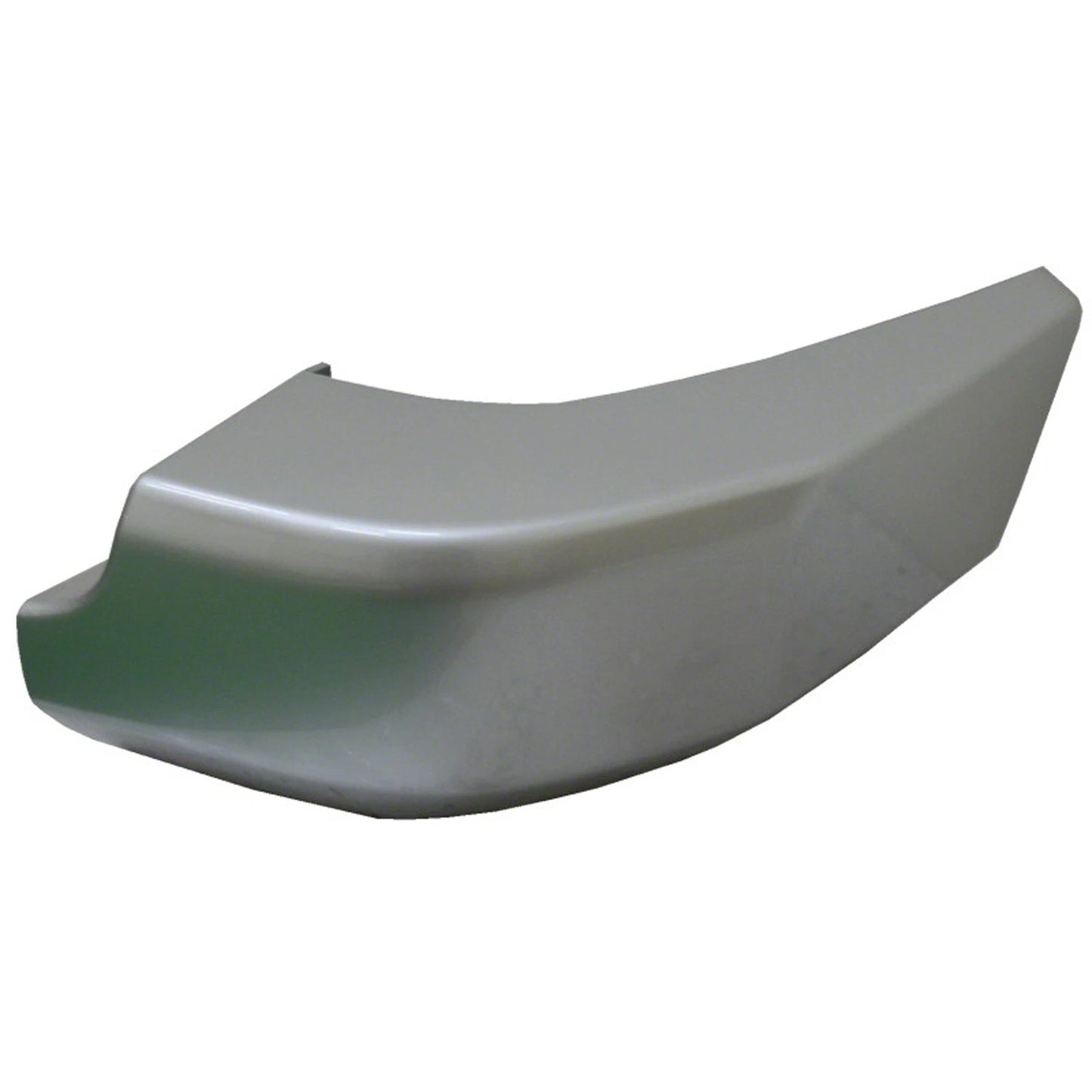 Replacement Gray/Silver Painted Plastic Passenger Side Rear Bumper End