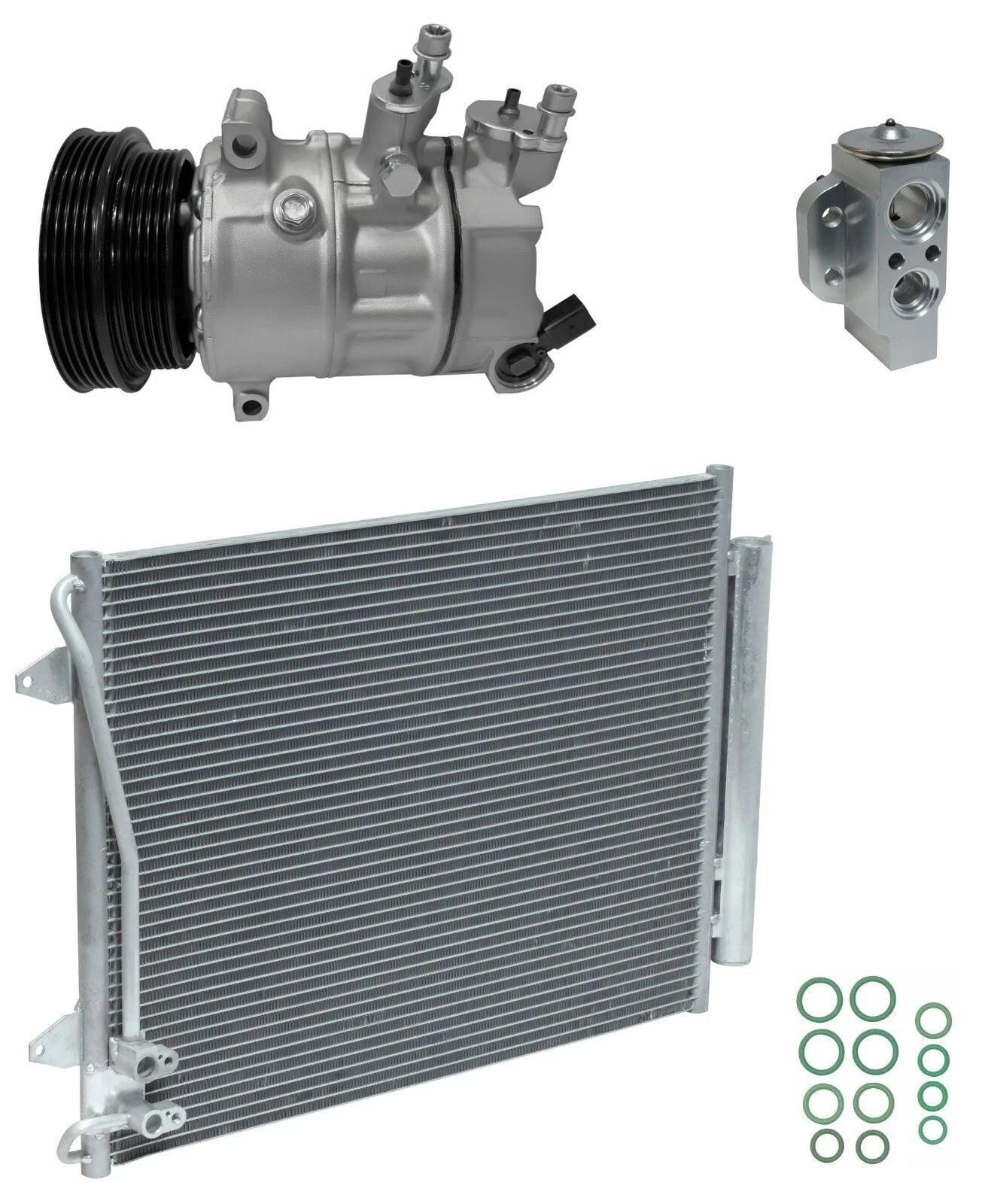 AC Compressor Kit With Condenser for Volkswagen Passat 2.5L (2014–2014)