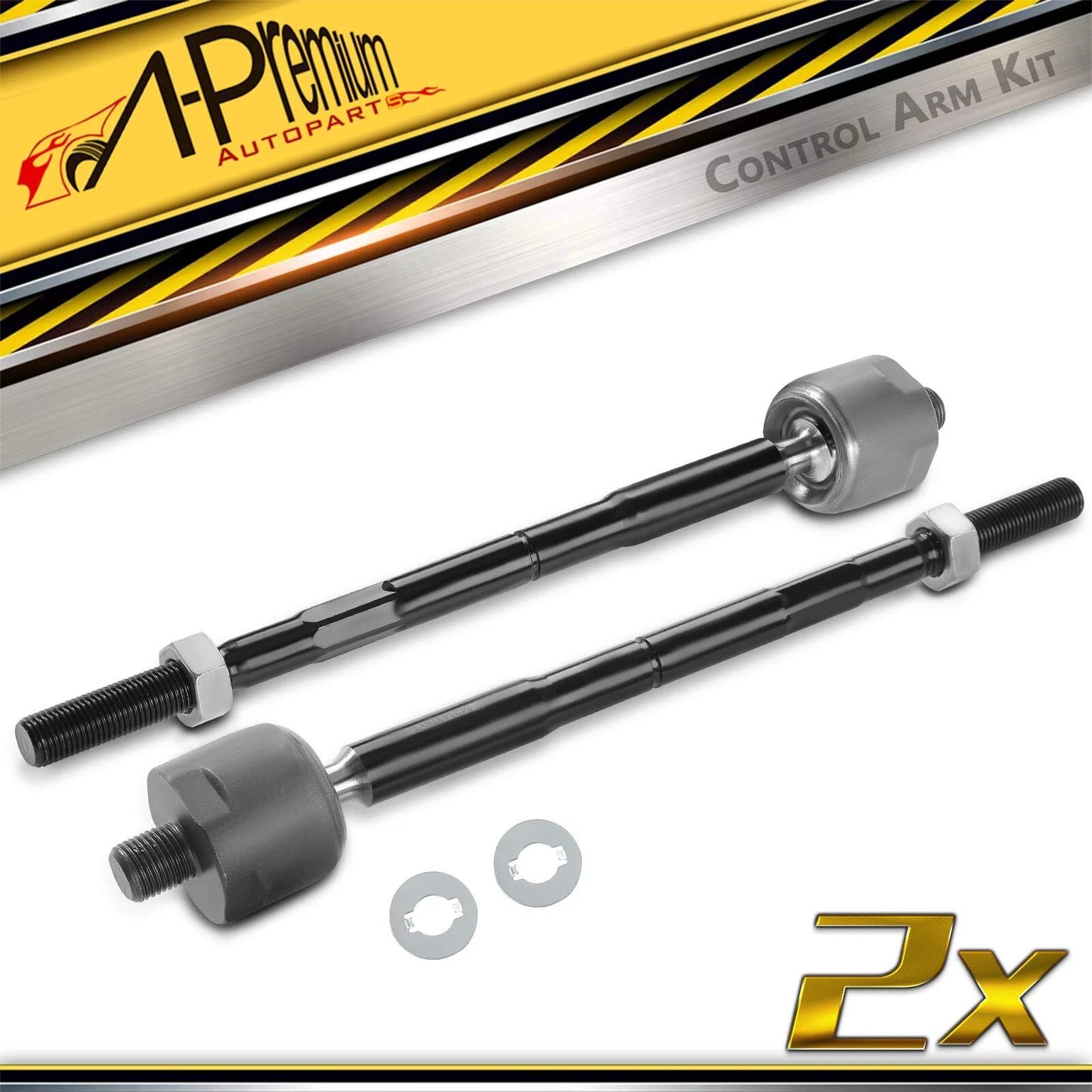 2X Front Inner Tie Rod for Chevy Blazer (2019–2021) Cadillac XT6 (2020–2021)