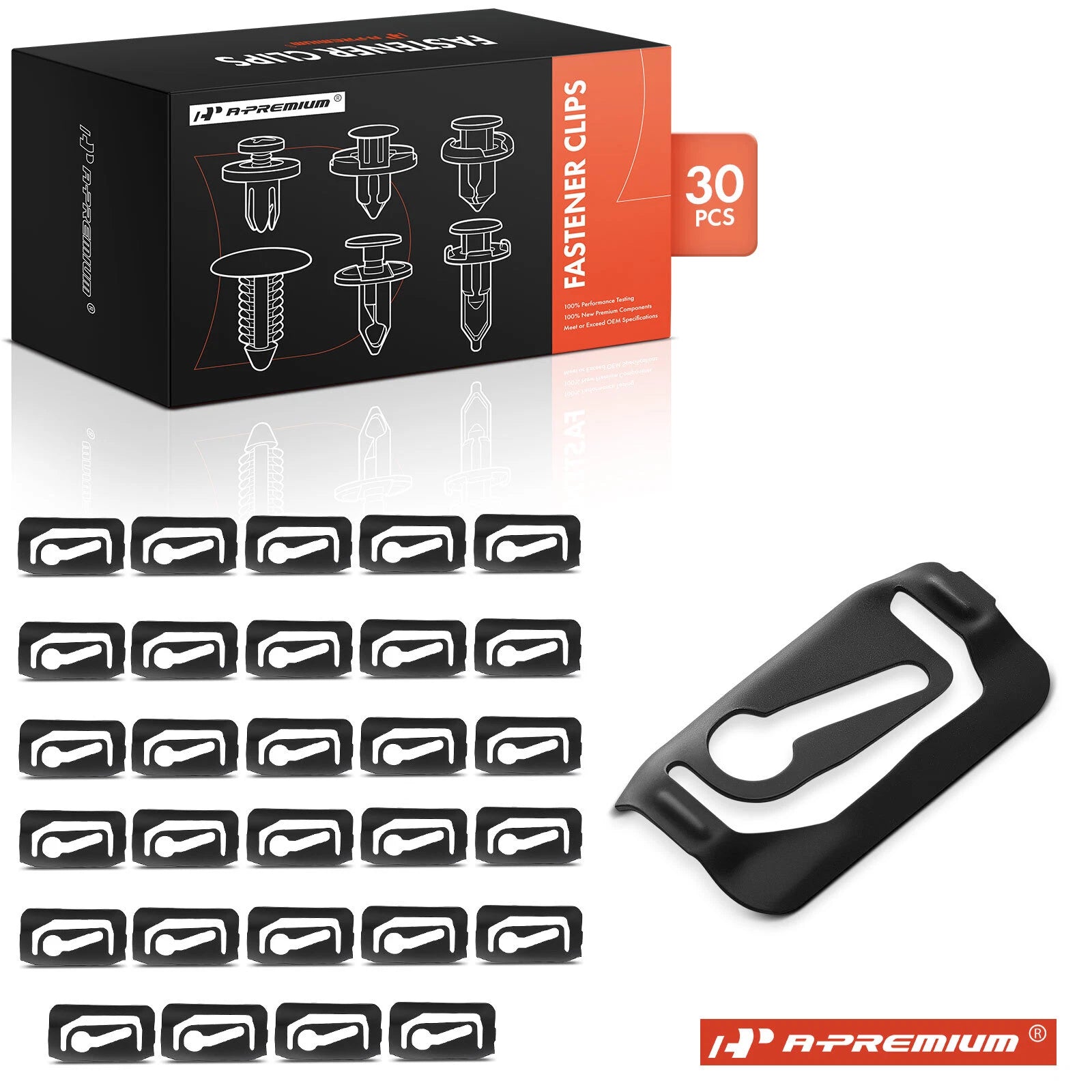 30Pcs Metal Window Reveal Moulding Clips for Chevy Pontiac