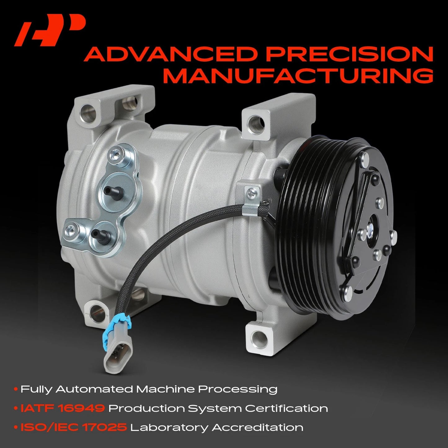 A/C Compressor with Clutch for GMC Chevrolet Silverado 1500 (2003–2013)
