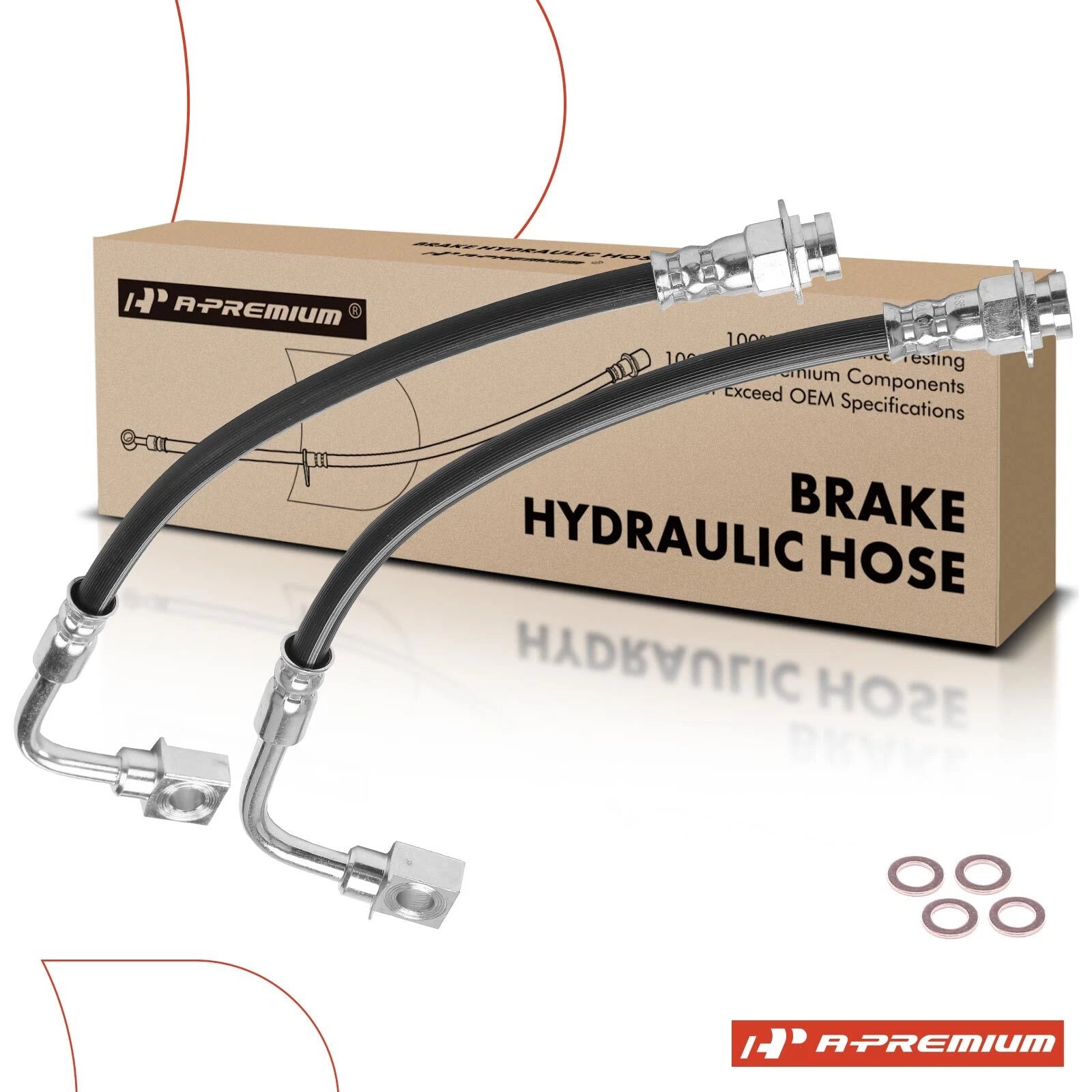 2X Front Brake Hydraulic Hose for Chevy Camaro Pontiac Firebird (1998–2002)
