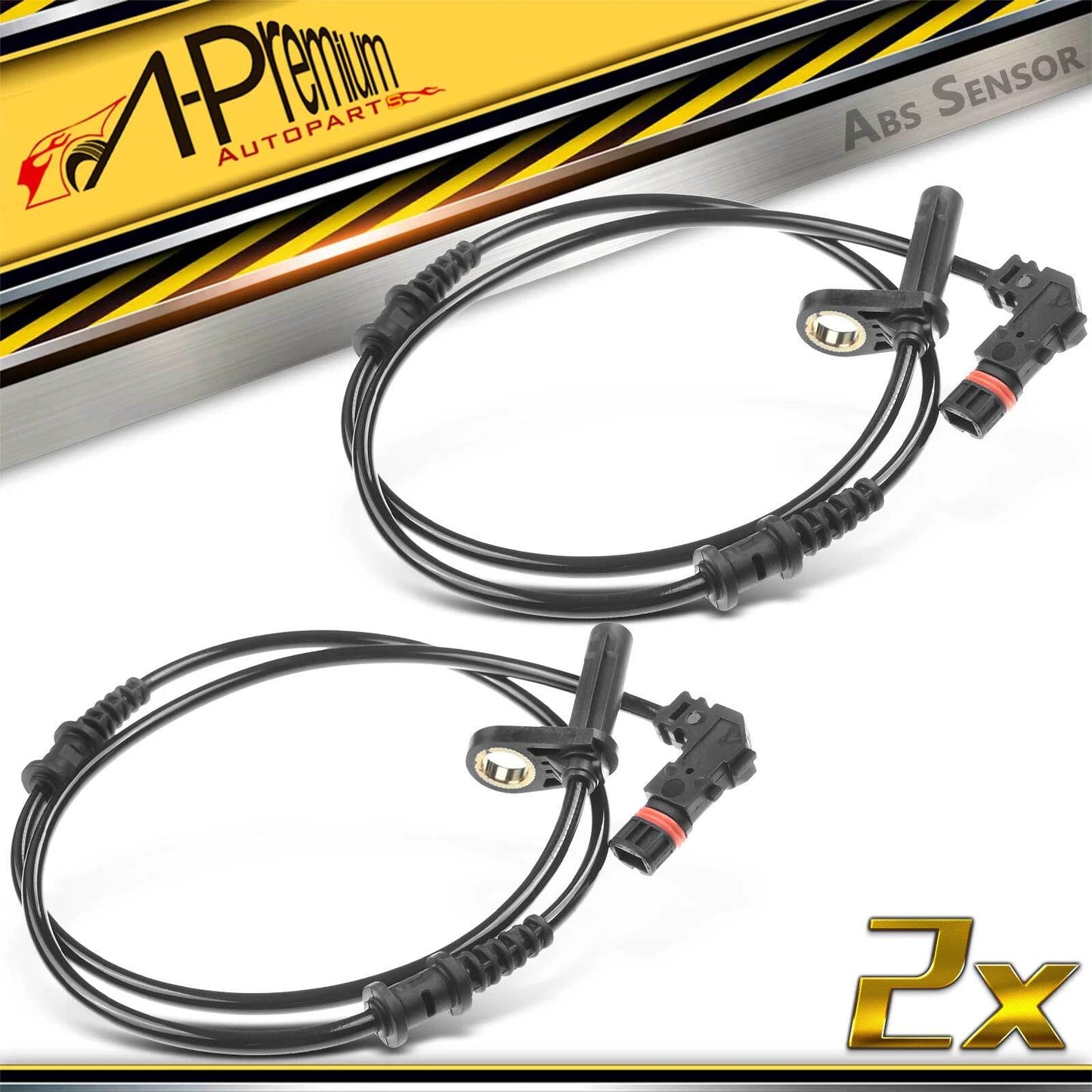 2X Front ABS Wheel Speed Sensor for Mercedes-Benz SL500 (2007–2012)