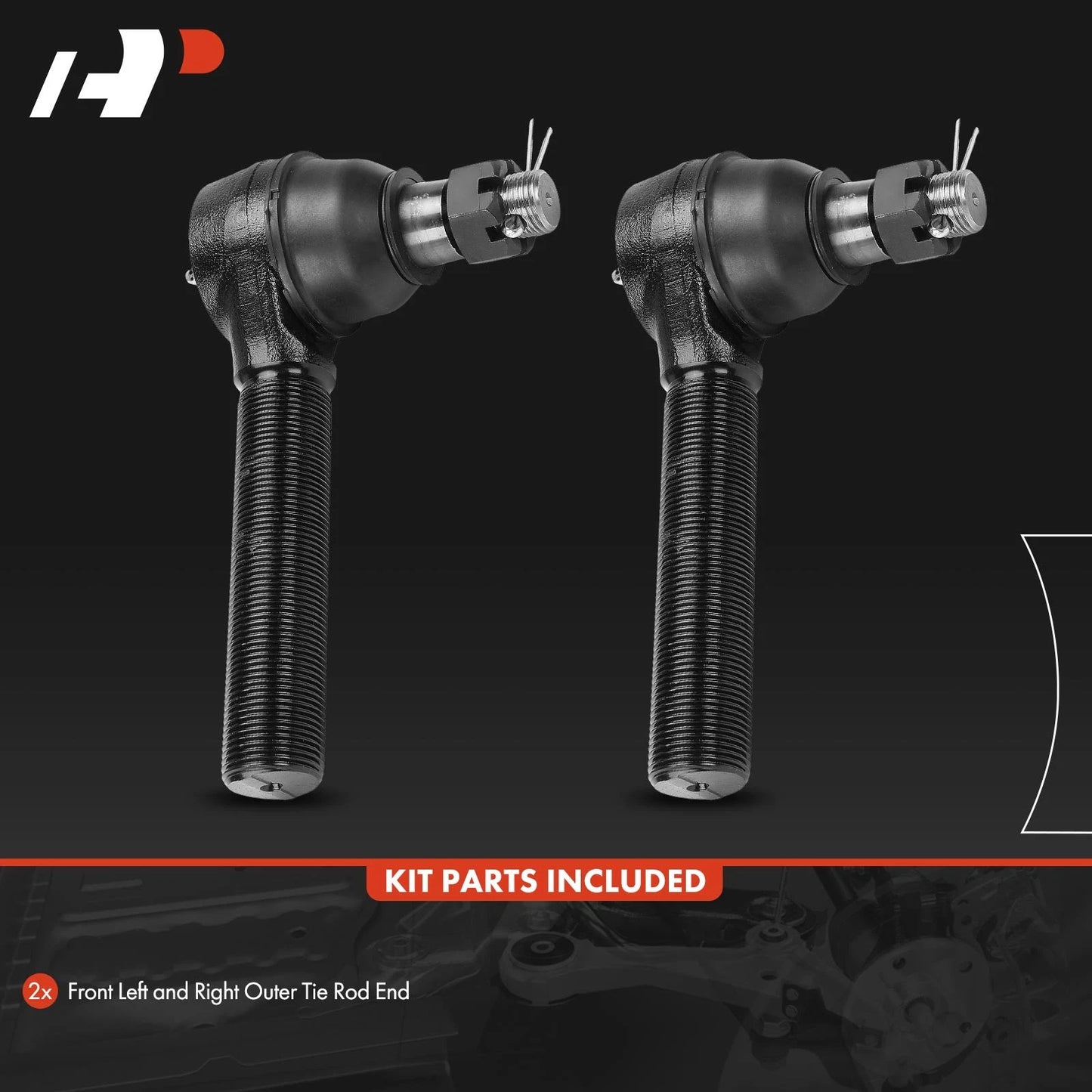 2X Front Outer Tie Rod End for Chevrolet T6500 (2000–2009)