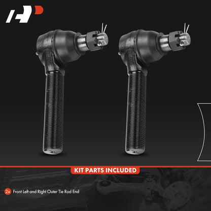 2X Front Outer Tie Rod End for Chevrolet T6500 (2000–2009)
