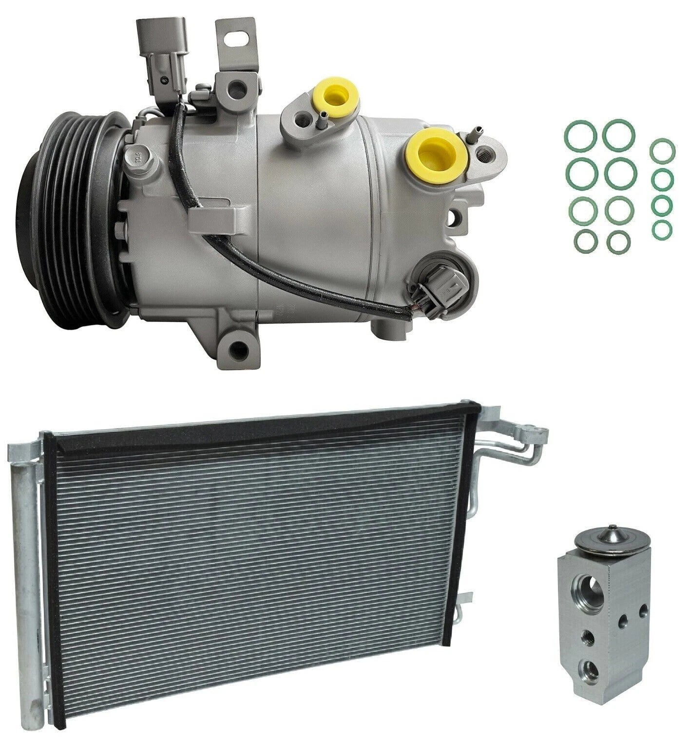 AC Compressor Kit with Condenser for Kia Forte 2.0L (2019–2021)
