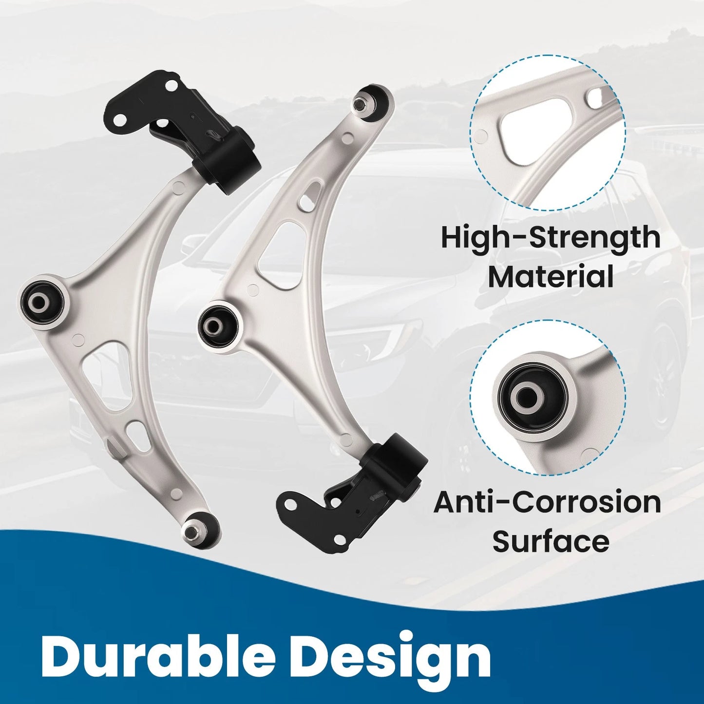 Front Lower Control Arms & Tie Rods Kit for Acura MDX (2014–2020)