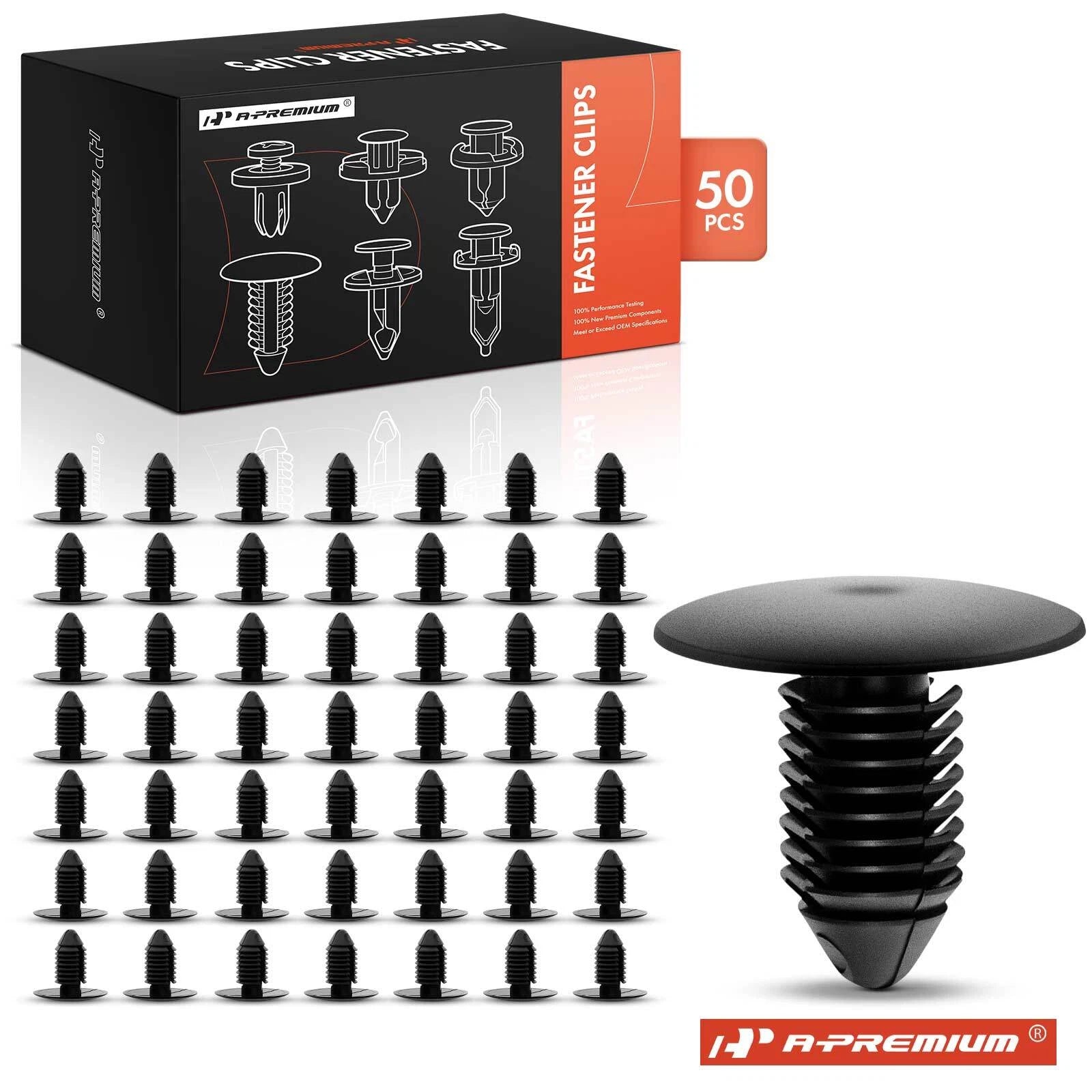 50Pcs Nylon Clip Radiator Apron Panel Retainer for Chevy GMC