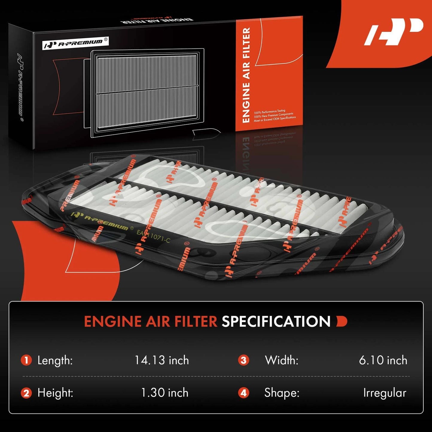 2X Engine Air Filter for Chevy Spark (2013)