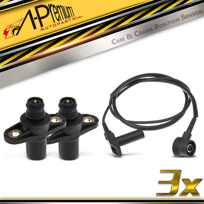 2X Camshaft & Crankshaft Position Sensors for Benz W202 C220 C280 (1994–2000)